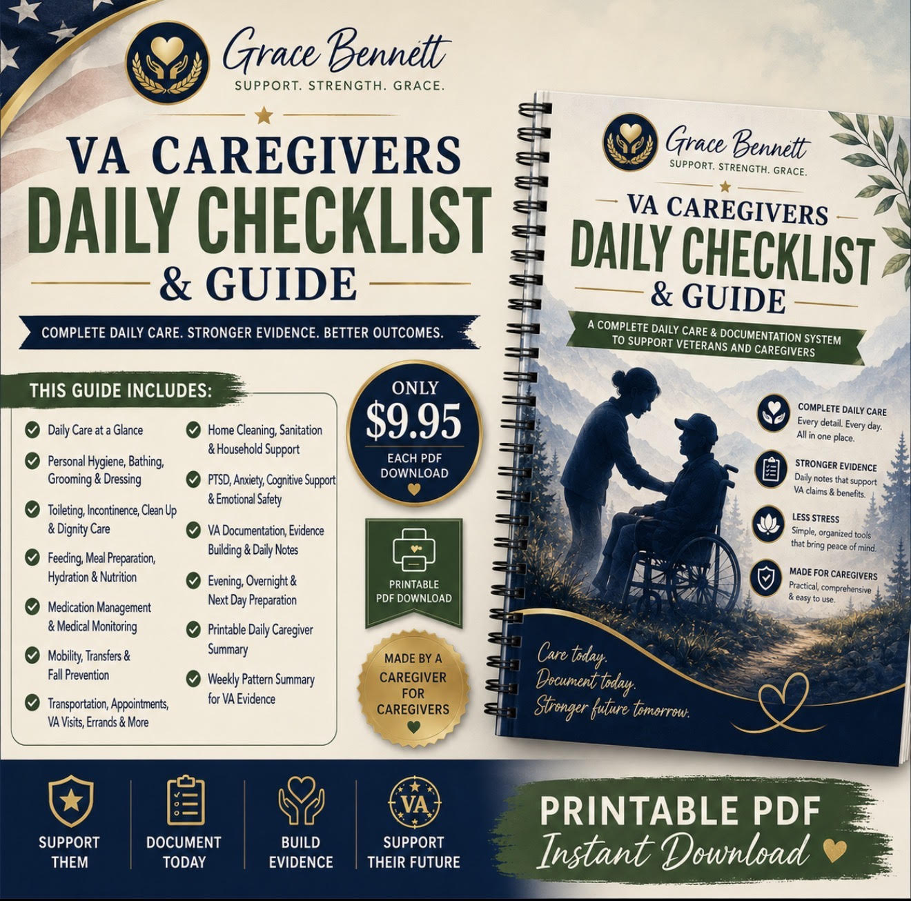COMPLETE VA CAREGIVER BUNDLE, BENEFITS GUIDE, CHECKLIST AND RESOURCES